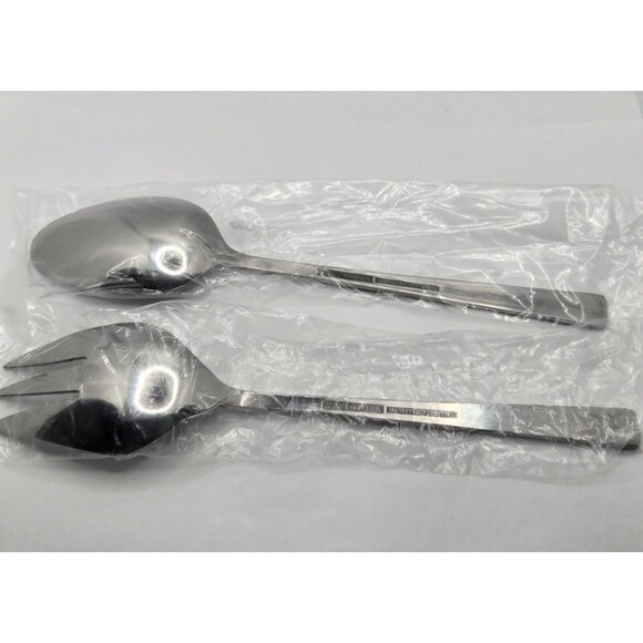 Watertown Stainless Steel Japan Complete Serving Flatware Set of 7 VTG MCM - Picture 7 of 11